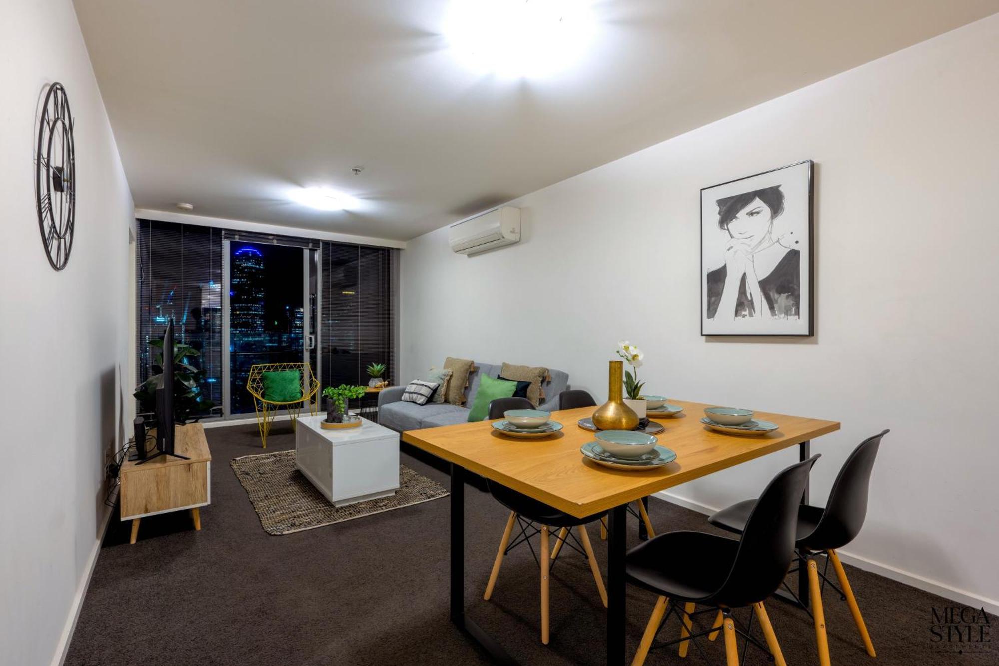 Mega Style Apartments Mainpoint Melburne Habitación foto